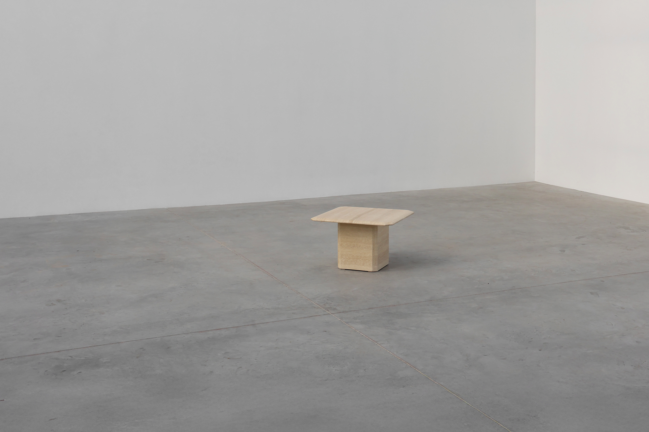 Mid-century square travertine coffee or side table, Italy 1960sthumbnail